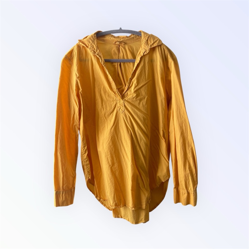 Lou & Grey Mustard collared Blouse